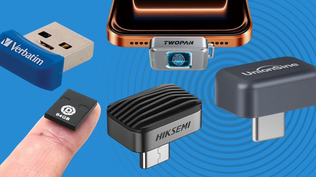 DailyTechpulse's tweet image. Never mind SanDisk’s tiny SSD: here are five even smaller USB flash drives you can plug into your MacBook Pro and forget  
                             These tiny USB Flash Drives can be plugged in your MacBook Pro laptop and forgotten about. 
          … ift.tt/XcN8Jvz