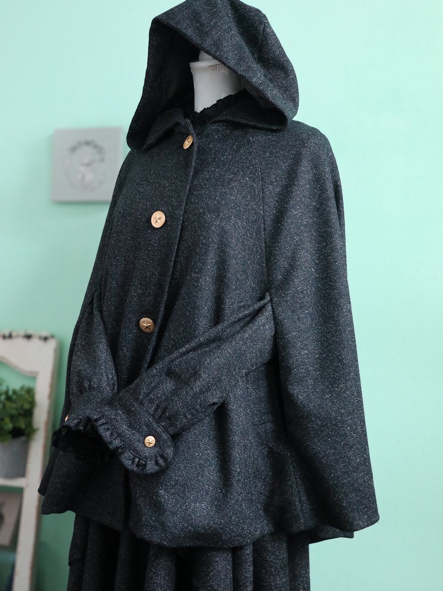 抹茶ページ ケープコート 抹茶ページ ケープコート おはようございます🐱 魔法屋のケープコート