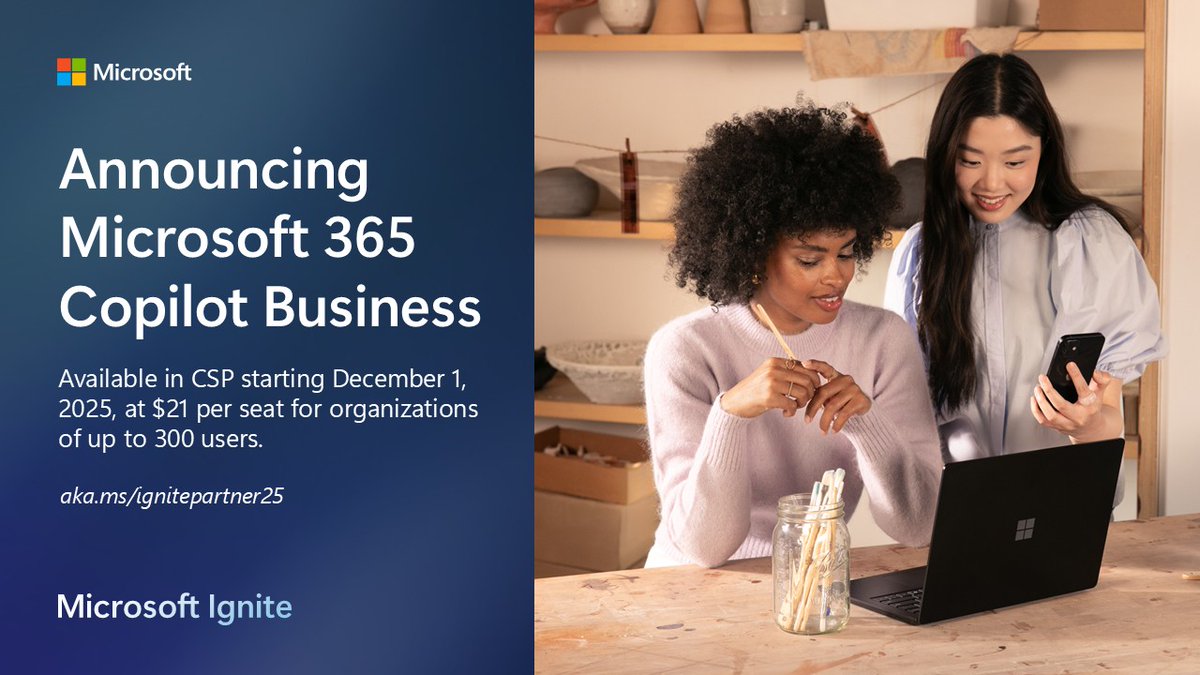 msPartner's tweet image. 💪 With this integrated set of solutions, partners like you can provide best-in-class productivity and communication tools with secure, work-ready AI chat, search and agents. Start exploring now: msft.it/6017trHqS