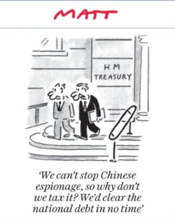 sentinelcurrent's tweet image. Check out tomorrow&apos;s #Matt cartoon exclusively from The Daily Telegraph @ #TomorrowsPapersToday

Buy a print of of the cartoons at telegraph.co.uk/mattprints
Original artwork from chrisbeetles.com