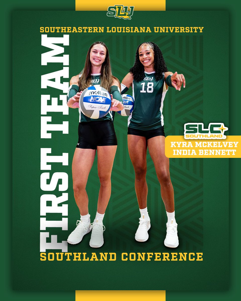 Congrats to our First Team All-Conference selections!

Kyra McKelvey and India Bennett!

#LionUp | #LionUpOrLeave