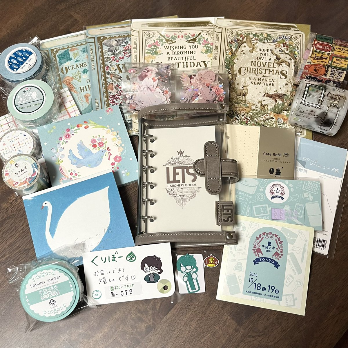 なんてこった、写真付け忘れてる😂😂

#手帳の市2025秋 
#まちとこ戦利品