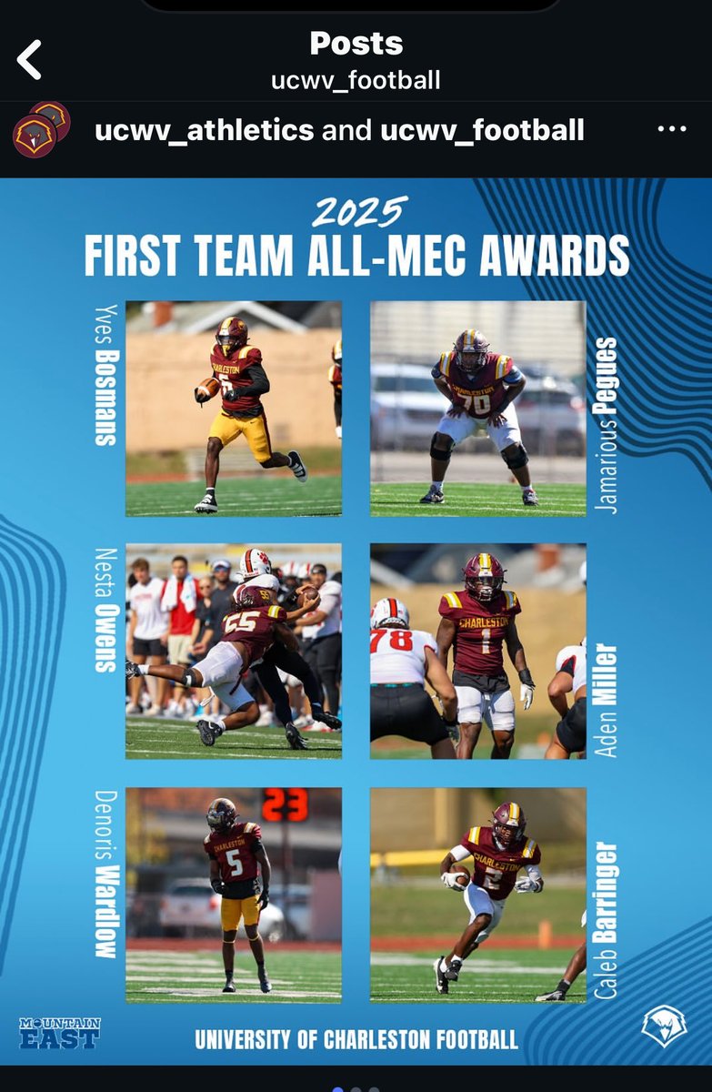 Congratulations to <a href="/DoitlikeJp2/">Jamarious Pegues</a> on being All-Conference at LT as a true freshman in college! Unheard of!!! 

College coaches we produce winners that get it done at the next level! We got starters all over the nation. Stop by and get a Cleveland Ram of your own!