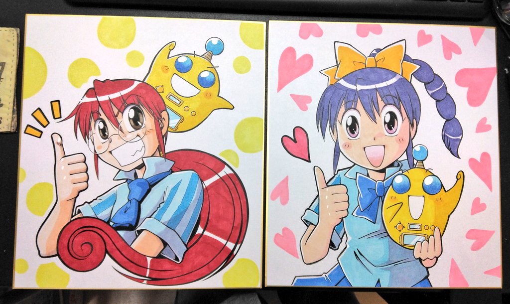 饅*頭様 二階堂ヒロ イラスト色紙 饅*頭様 二階堂ヒロ イラスト色紙 饅