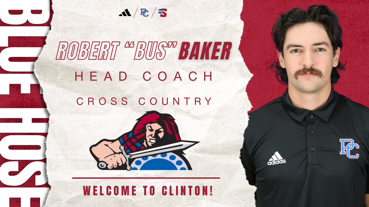 BlueHoseSports's tweet photo. Robert "Bus" Baker was named head coach of Presbyterian's cross country programs.
Coach Baker, welcome to the Blue Hose family!
π° - https://t.co/zL39PDLiVb
#GoBlueHose | #WeRunPC https://t.co/sLFfK6jlVB