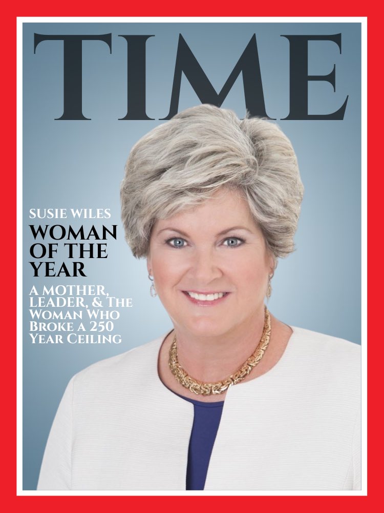 BoLoudon's tweet image. I hereby nominate Susie Wiles, President Trump’s White House Chief of Staff, to become the TIME Magazine 2026 “Woman of the Year.”

She is the first ever woman to serve as Chief of Staff and has done a MAGAnificent job.

As Chief of Staff, not only has she succeeded in…