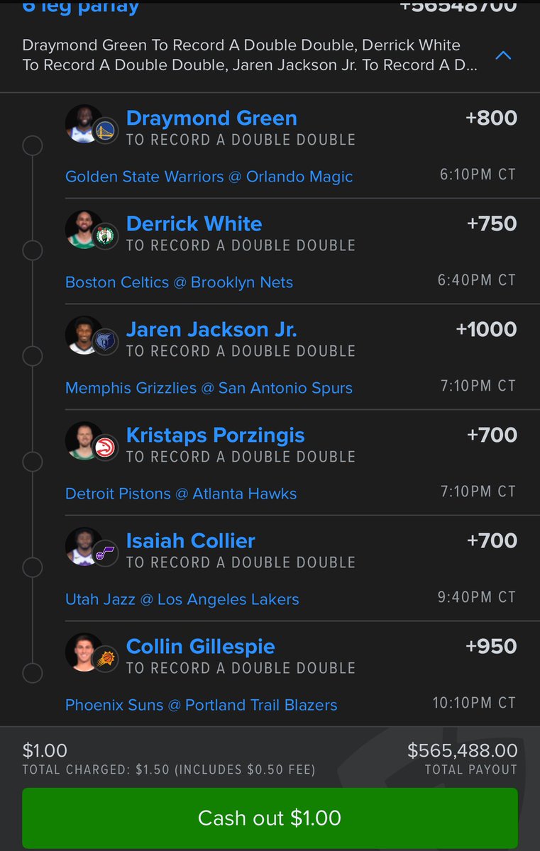 God_kidBless's tweet photo. ⁦@shu_b0x⁩  let me know your best 4 or best 3 out of this parlay dollar and dream is tonight https://t.co/0Mg1zF7b8q