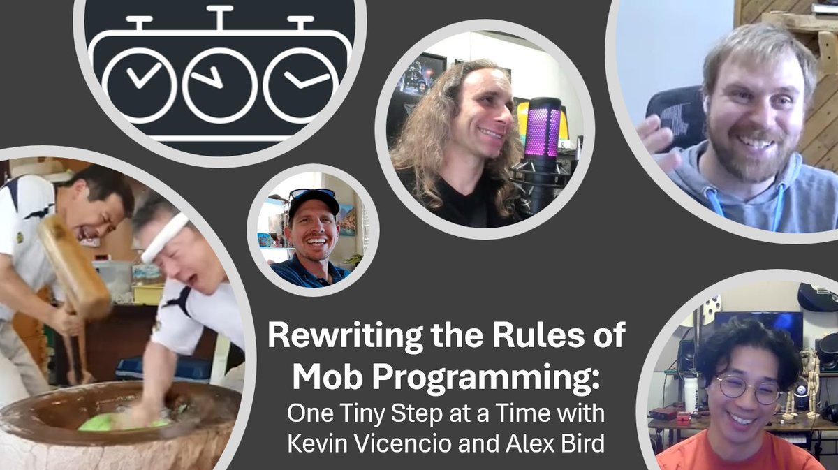 mob__mentality's tweet image. Turning Up the Collaboration Dial: Evil TDD, Mini Retros &amp;amp; Mobbing Mayhem
youtu.be/w3vvpJ3VKew
podcasts.apple.com/us/podcast/rew…
@ChristophLucian 
#MobProgramming #TDD