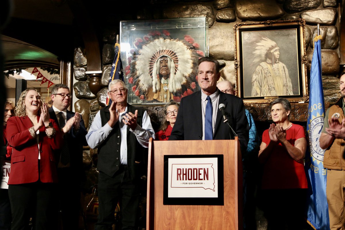LarryRhodenSD's tweet photo. In South Dakota, we build for the future — we build to last.

I’m running for a full term as Governor. I will remain focused on keeping our state strong, safe, and free — on doing the people’s work. Because when I’m working, South Dakota’s winning. https://t.co/DRmC56gOSp