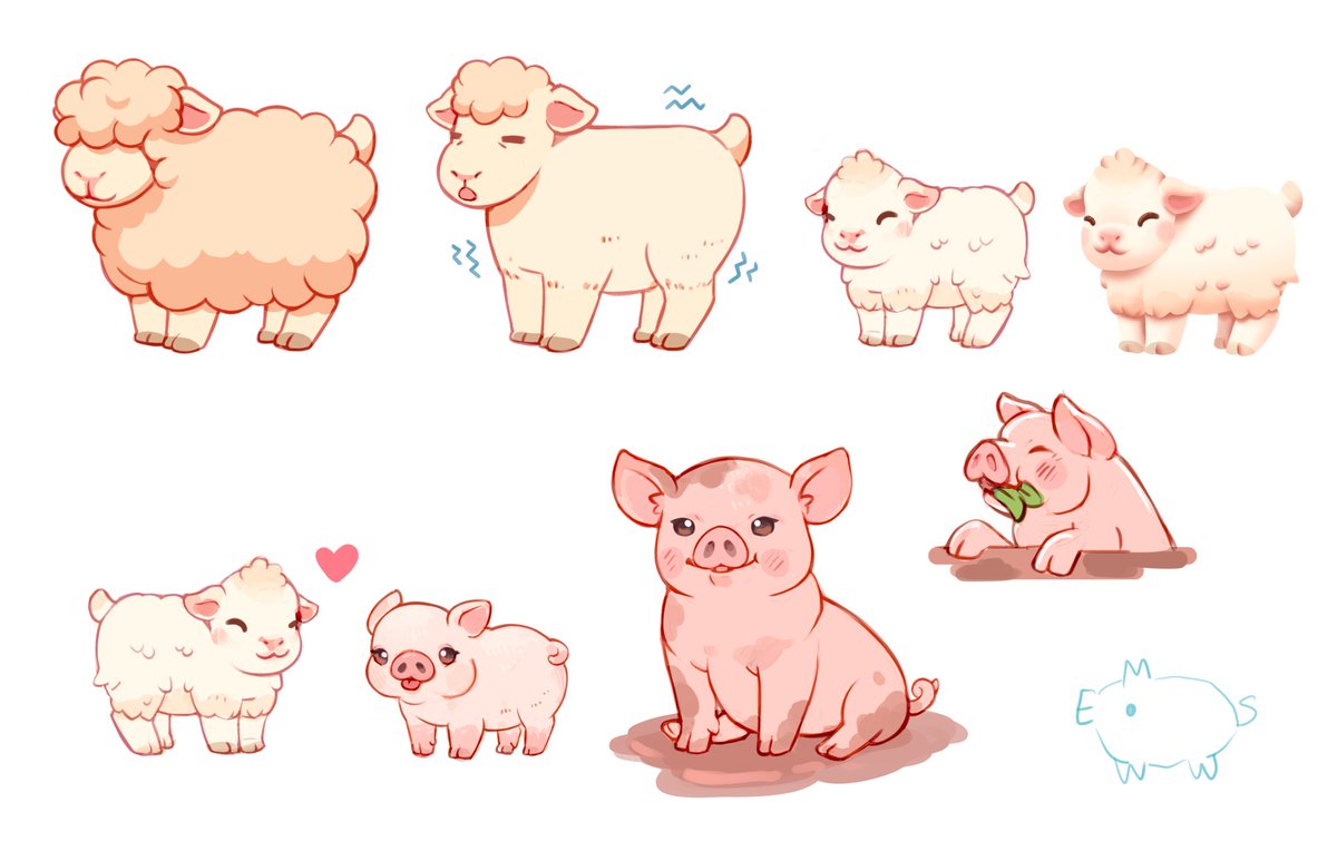 Bruna_Tsu's tweet photo. 🤏❤️
sketching some cuties for Everbloom @TorbieGames  🥹

#gamedev #indiegame #cozygames https://t.co/SR6zFaHqDa