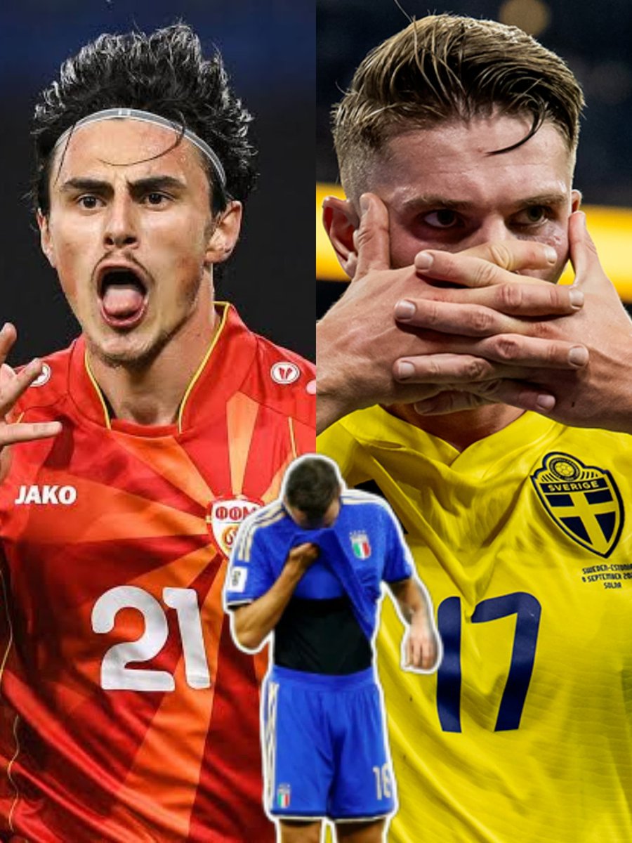 Tag_Miguel's tweet photo. Italia ahora mismo...
-Suecia le elimino en el Repechaje de Rusia 2018.
-Macedonia lo hizo en el Repechaje de Qatar 2022.
Los 2 seleccionados están presentes en el Repechaje europeo del mundial 2026. https://t.co/F7kwctqS50