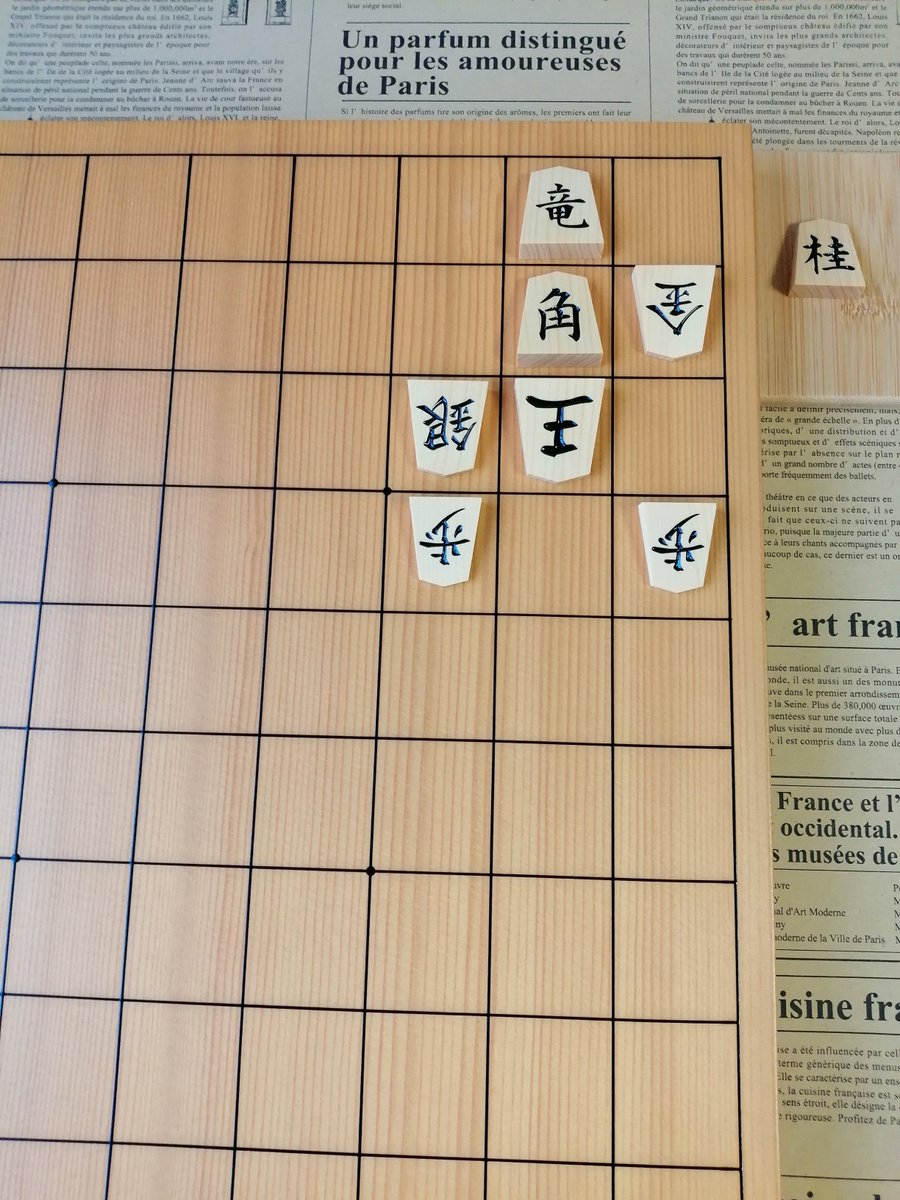 cocoro_mizu's tweet image. おはようございます
第633問　3手詰です
持ち駒　攻方　桂
　　　　王方　残り全部
13時に解答をいたします
リプライは控えさせていただきます