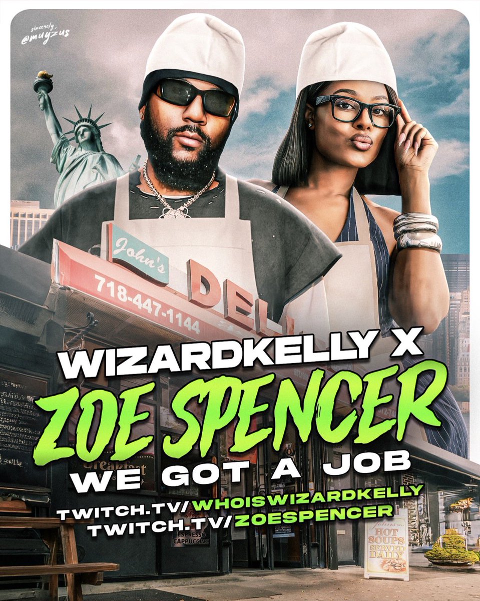ZOE X WIZARD KELLY LIEV TONIGHT #Zoespencer 
twitch.tv/zoespencer