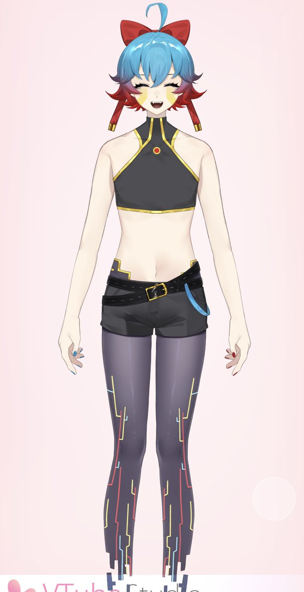 Ainimation's tweet image. I have a funny thought that my outfit is good for both casual clothes and summer/beach outfit for femboys #anime #vtuber