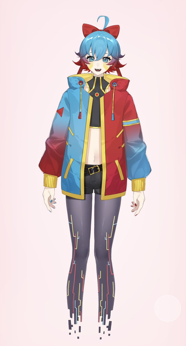 Ainimation's tweet image. I have a funny thought that my outfit is good for both casual clothes and summer/beach outfit for femboys #anime #vtuber