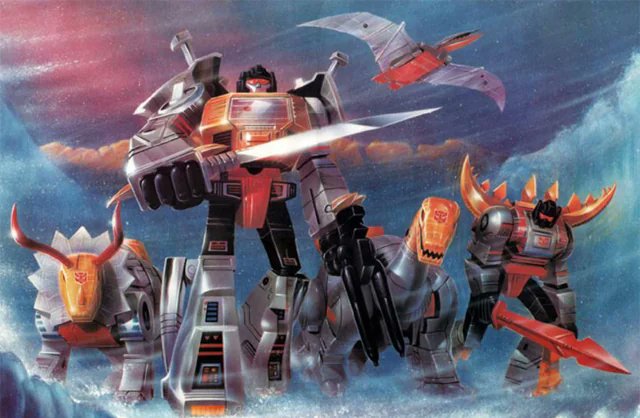 Synthetica's tweet image. Dinobots confirmed