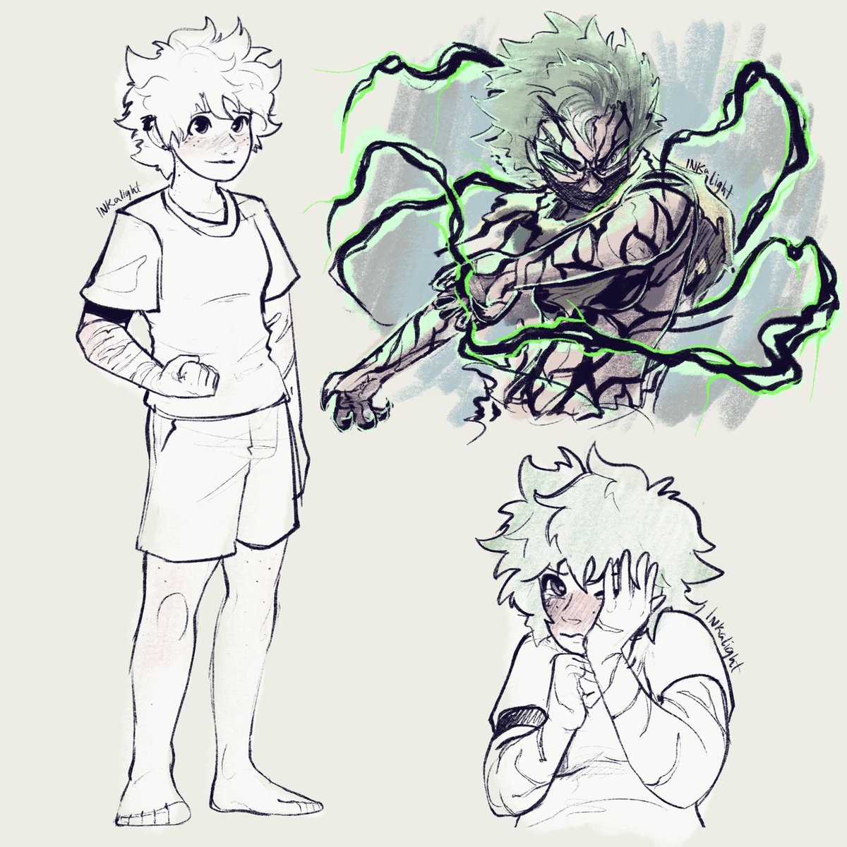 No one knows I made this this as one of many fem izuku doodles, y’all were tricked into liking a pretty feral woman hehe 🫵😈