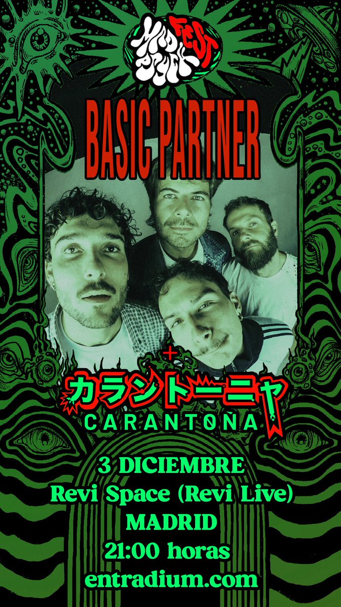 Basic Partner + Carantoña el miércoles 3 de diciembre en Revi Space Madrid
