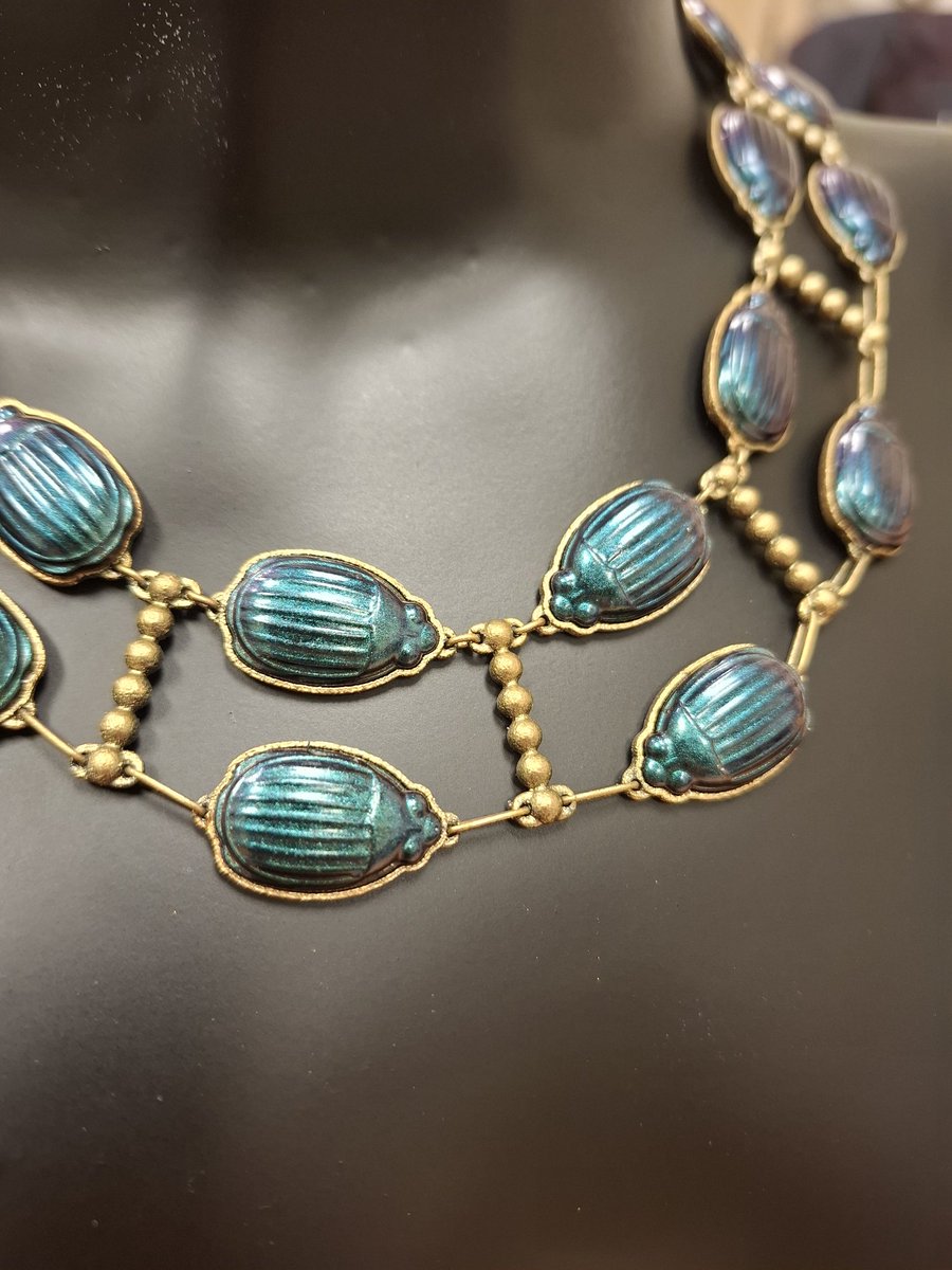 Chart_666's tweet image. Inspired by the new Frankenstein film, I had to have a go at making a replica of the beetle necklace.
#Frankenstein @RealGDT @FrankensteinGDT