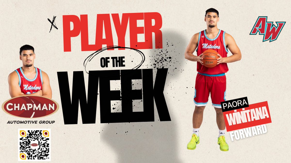 AWCMatadors's tweet image. Winitana&apos;s strong play in the post earn him this week&apos;s Chapman Yuma &quot;Player of the week&quot; honors #FortheW #GoMatadors @AWCMatsHoops @ArizonaWestern @accac_sports 
awcmatadors.com/aotw/bios/Paor…
