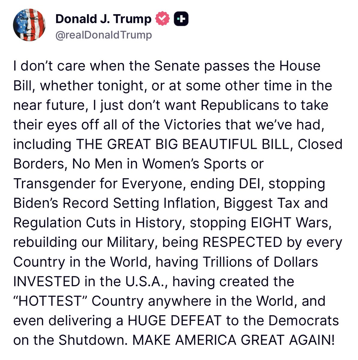 🚨Statement from the President🚨