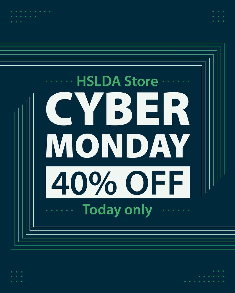 Take a break from walking off that Thanksgiving turkey for a little shopping! Check out the HSLDA Store’s Cyber Monday sale and get 40% off today only.   

Are you:   

• Hoping to use a Photo ID for discounts for students or teachers?  

• Getting ready to celebrate a student