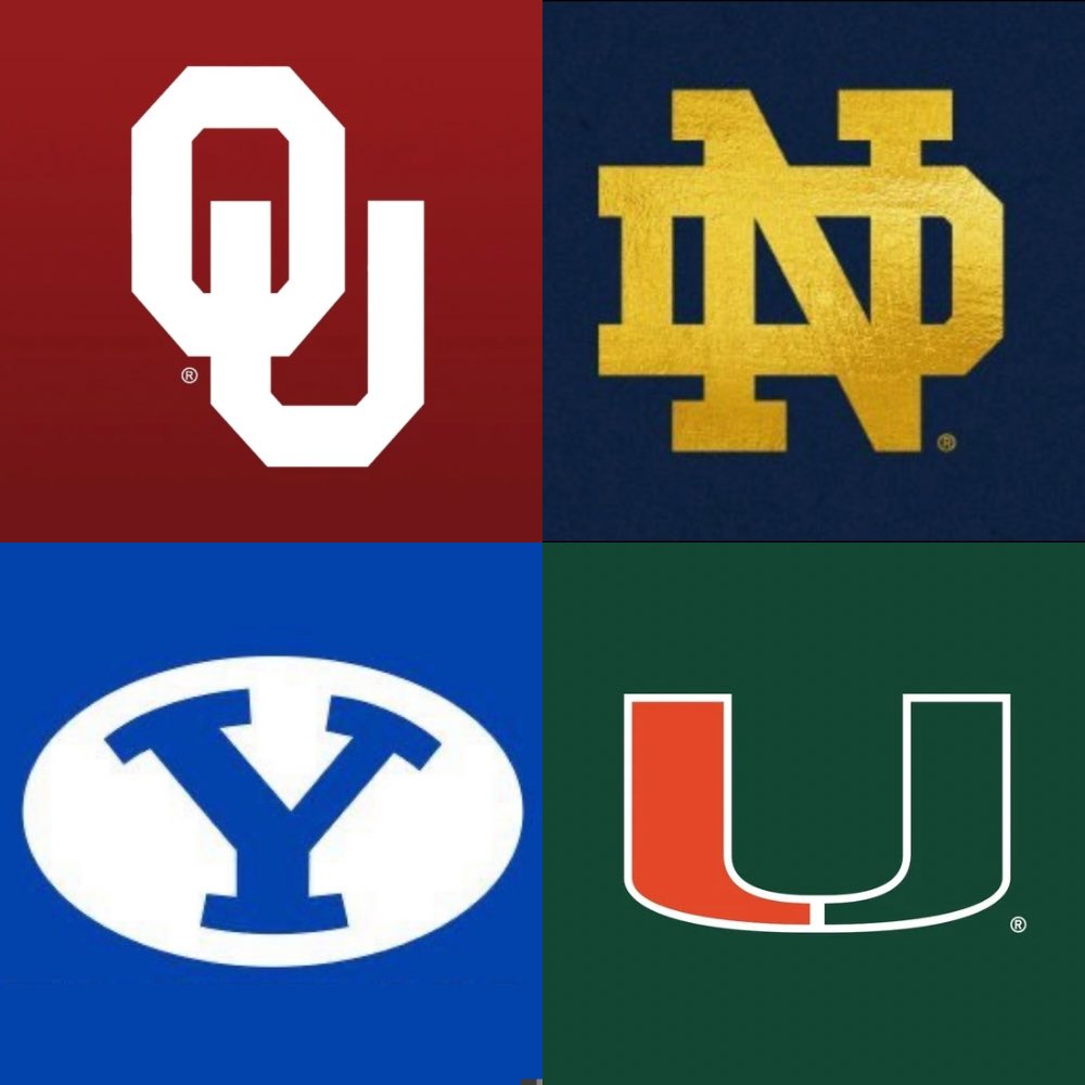 If the final two spots in the college football playoffs came down to these teams who do you think is most deserving?