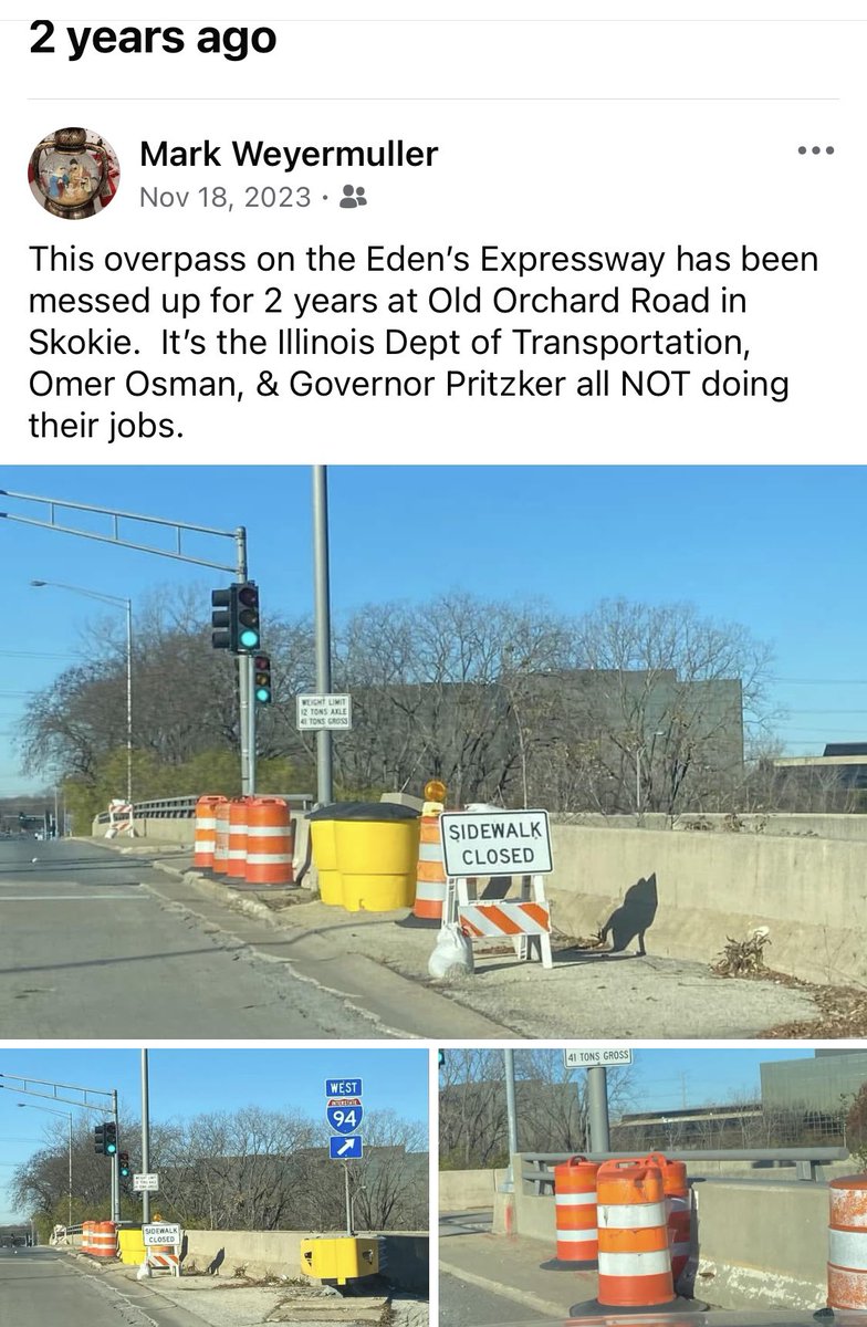 CLOSED OVER 2 YEARS: The  northbound entrance ramp Eden’s (I94) Expressway has been closed over 2 years.  Why?  

NEVER-ENDING CHICAGO AREA ROAD CONSTRUCTION PROJECTS:  This is our new project showing the waste, fraud, mismanagement, &amp; corruption with these road projects..  We
