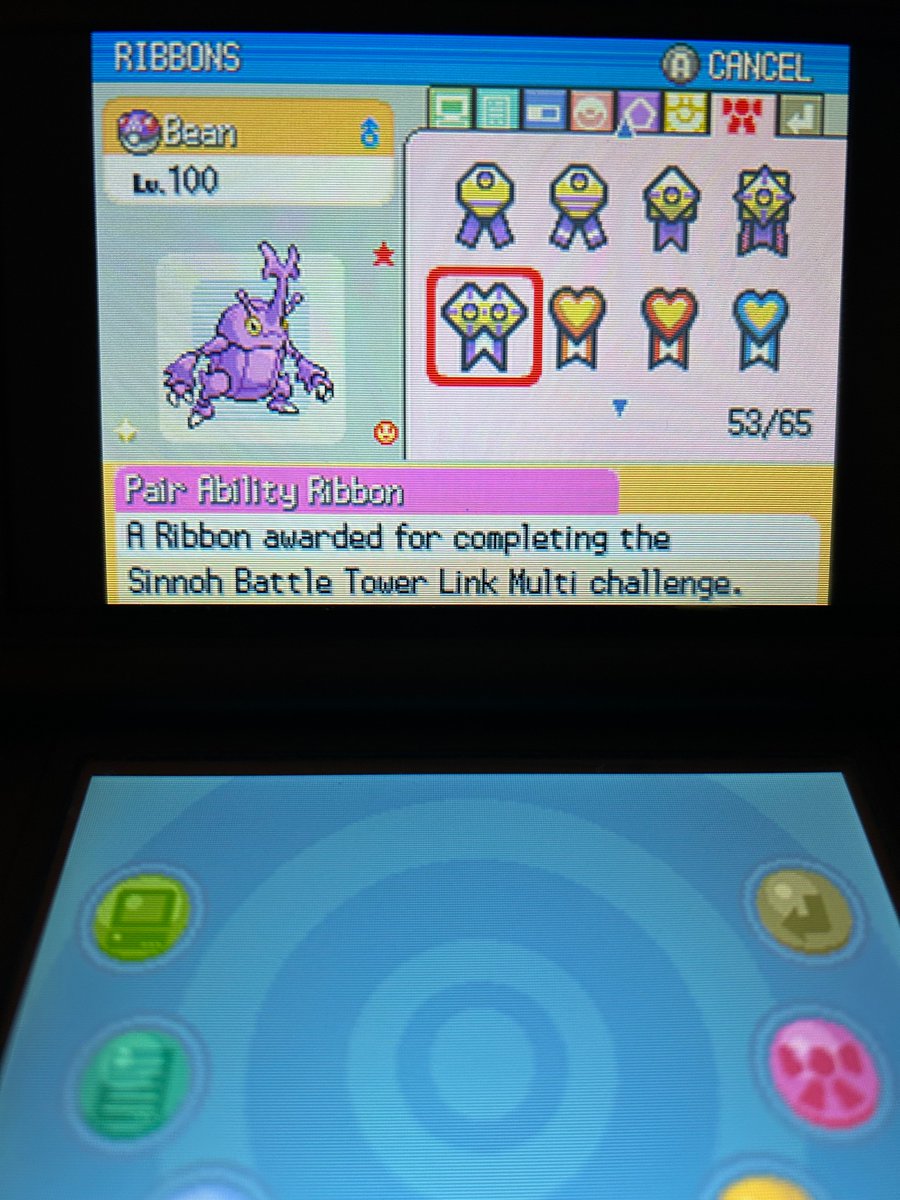 Almost all gen 4 ribbons acquired. Unfortunately, I couldn't figure out how to set up the wifi tower so I'm skipping that ribbon. Might give it another try if i do another ribbon master.
