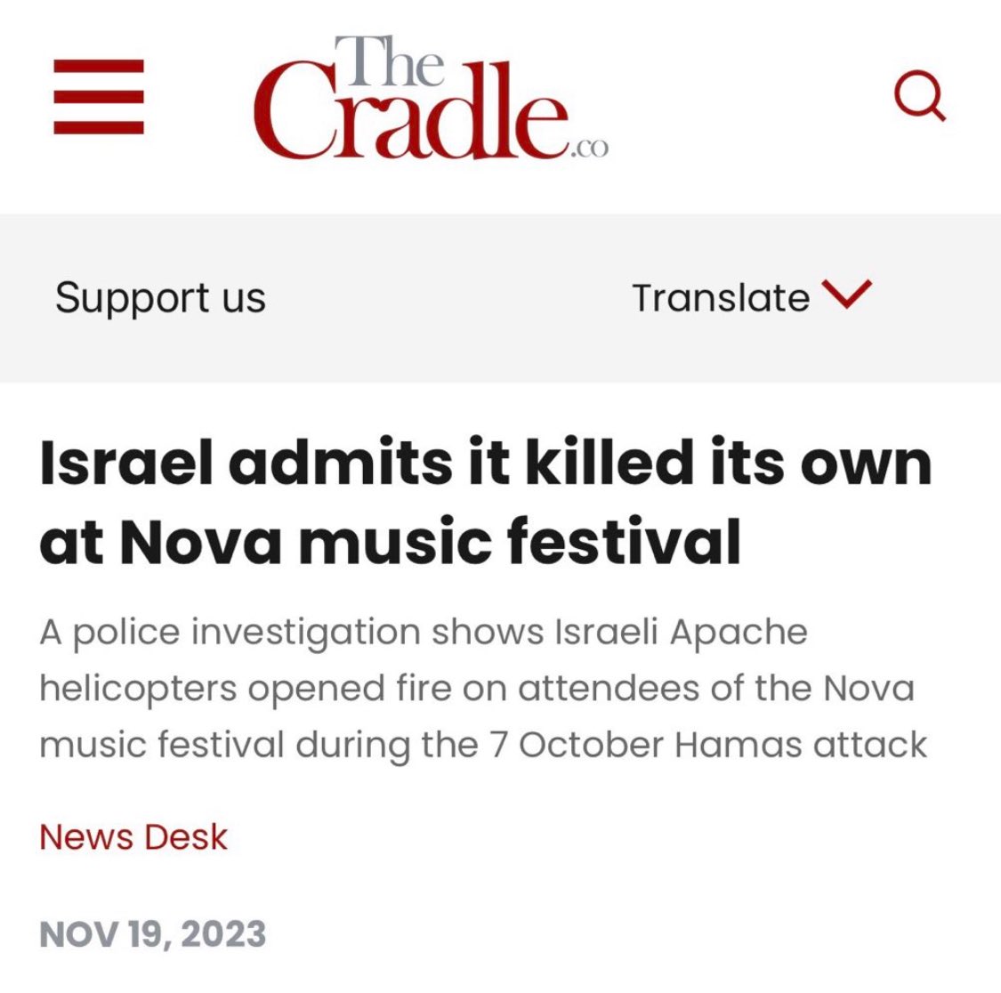 PBM1913's tweet image. Retarded take—Apache gunships provided by the US, strafed concert-goers multiple times