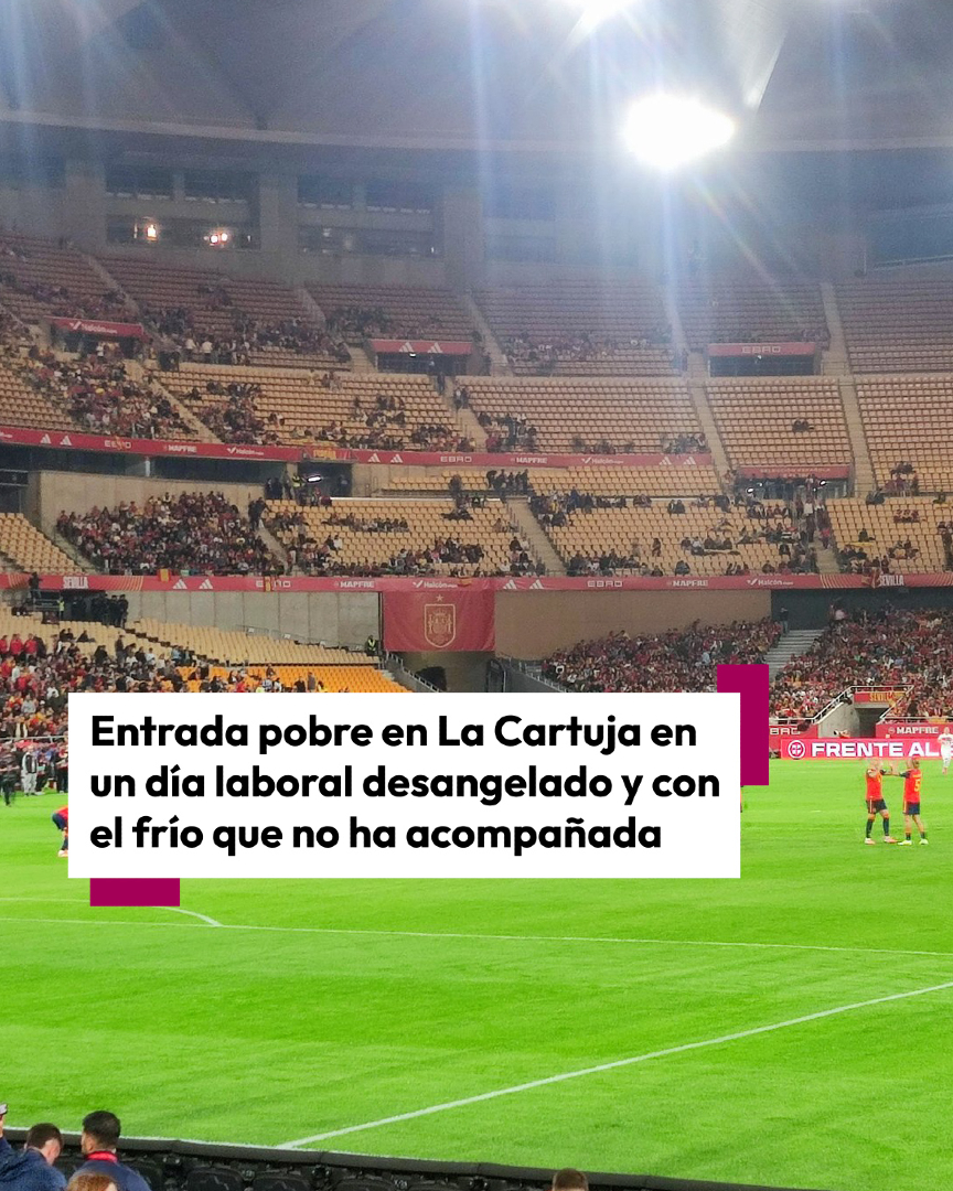 101TVSevilla's tweet photo. ⚽🏟️España empata 2-2 contra Turquía en La Cartuja y jugará su decimotercer Mundial consecutivo.
📲Más información, en https://t.co/bSKgLQK0Sl
#España #Clasificada #Mundial #Fútbol #Deporte https://t.co/qiqWbtrROc