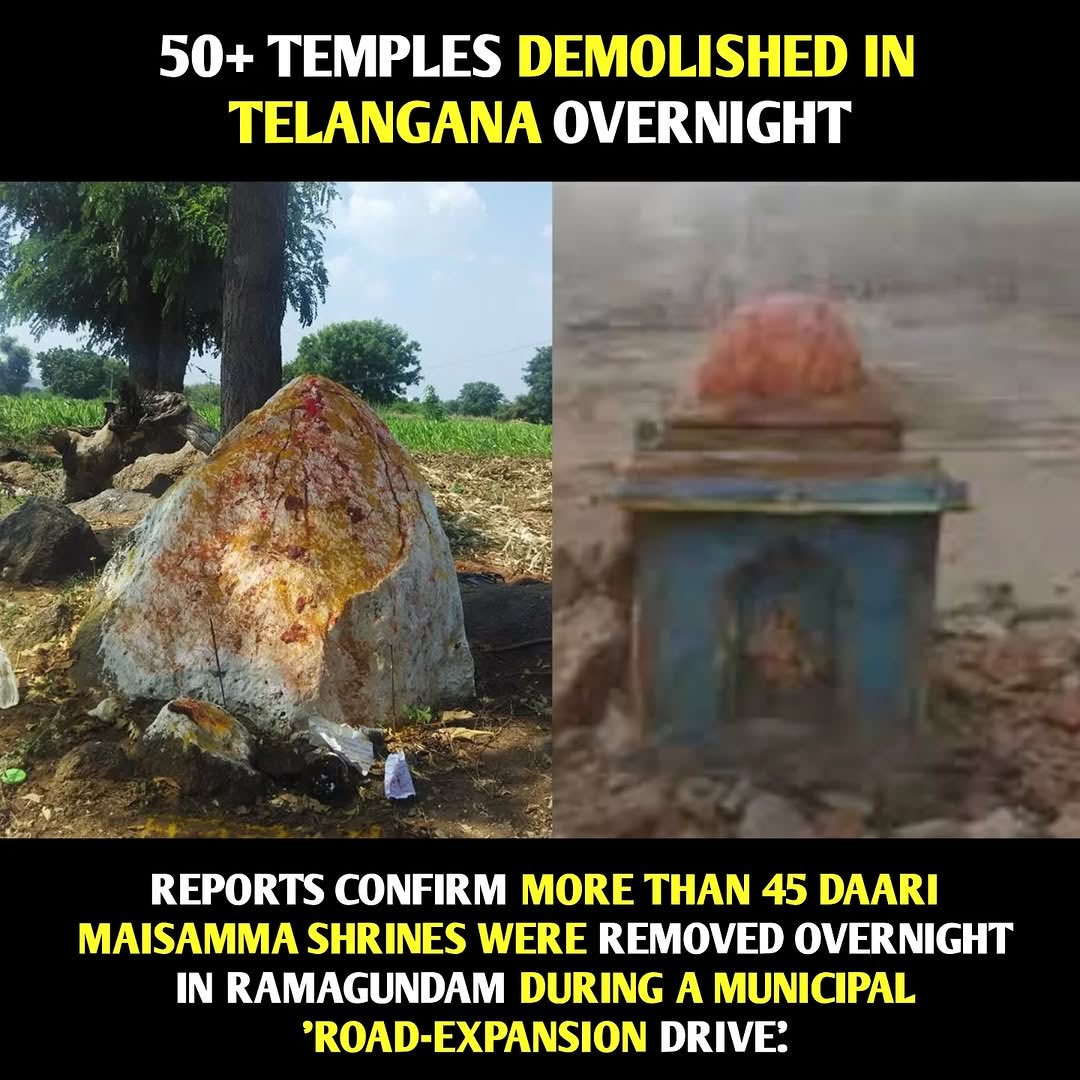 No news coverage
No outrage
It has been a week, but No Hindu cares. 😭😭 
Imagine the outrage if 50 mazhars are demolished in Telangana.