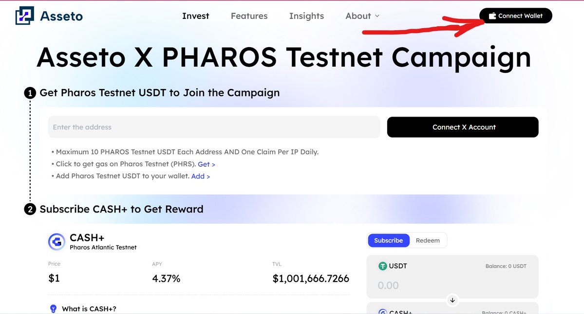 favour7814's tweet image. How I used Asseto Finance on Pharos Testnet  Step-by-Step

Connect: 
Switch your wallet to Pharos Atlantic Testnet RPC, then visit the Asseto testnet app, 
Connect and allow chain.
@pharos_network #PharosPathfinders #Week2