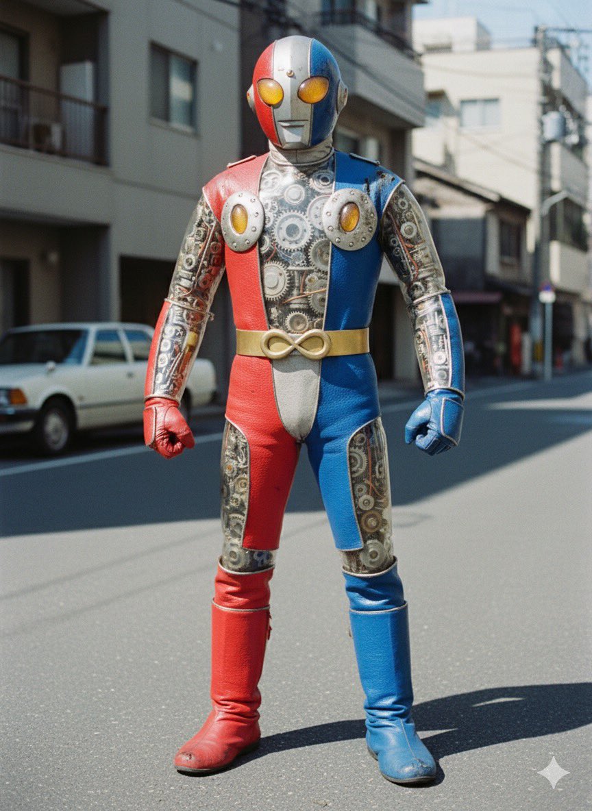 茶 ai あー！こないだAIに生成させたキカイダー00何かに似てると思ったらたね