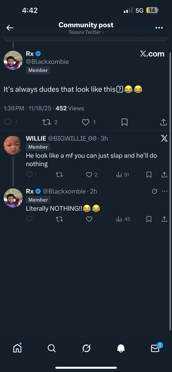 SchdellG's tweet photo. @Blackxombie @imnotreal448 @TheGarySenior Fuck you. don’t tuck yo tail now. Yo ass was the main one trynna crack jokes and shit. Believing everything u see. Gullible ass nigga, To hell with you nigga

Fuck you phaggot https://t.co/4dmvnEO0eF