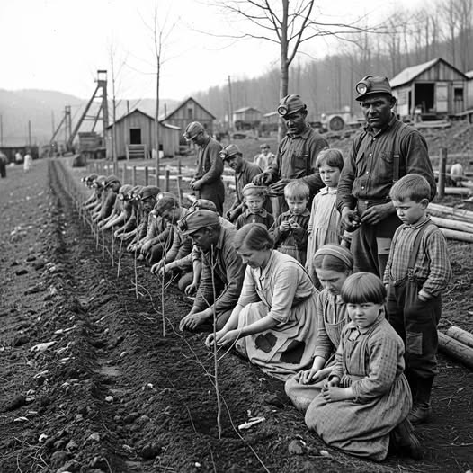 israelUSAforeve's tweet image. Boone County, West Virginia, 1931 felt like a long, never-ending winter.

The coal mines were closed, people were standing in long lines for food, and many children were hungry before they could even read.

One cold morning, a miner named Elias “Red” Kincaid waited in the bread…