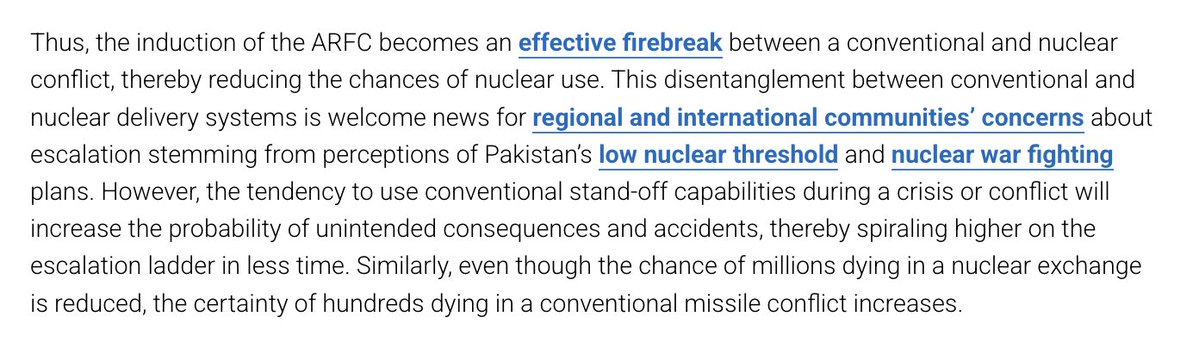Some thoughtful takeaways here on Pakistan's introduction of the Army Rocket Force Command by <a href="/ali9119/">Ali Mustafa</a> for <a href="/SAVoices/">South Asian Voices</a>  southasianvoices.org/sec-m-pk-r-roc…