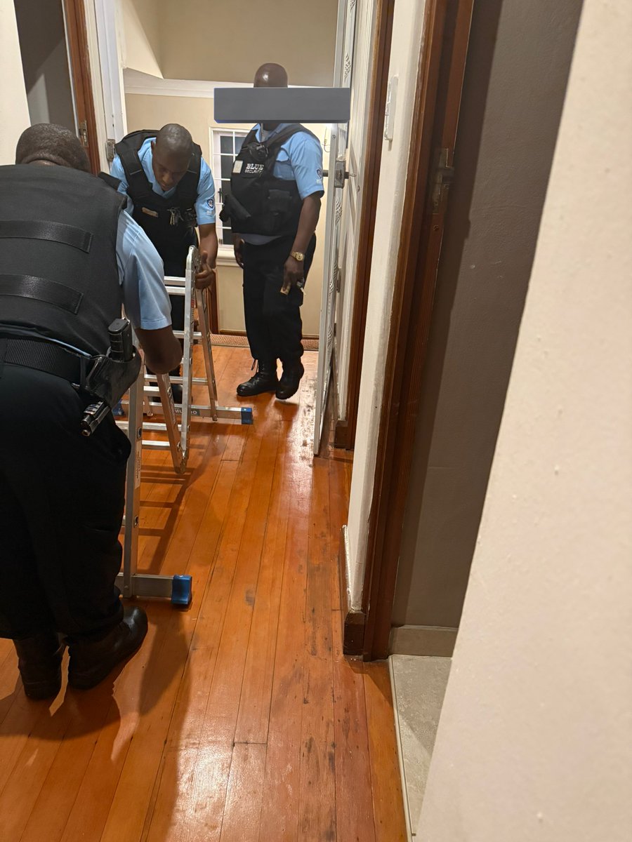 mbalimcdust's tweet photo. I am extremely grateful to the Blue Security team tonight.

An hour ago, while sleeping with my kids, I heard something in the ceiling. I fumigate every six months because I live at the bottom of a nature valley,a beautiful ecosystem, but it means rats and all sorts of creatures make their way around. I know the sound of little feet; this wasn’t that. This was heavier… almost a slithering or dragging sound. It felt wrong.

After five minutes of listening, I pressed the panic button and called Blue Security. While I was whispering to the operator (because my kids were asleep next to me), the movement stopped. That silence was honestly worse.

When the officers arrived, I faced another horrible decision: if I opened my bedroom door to go unlock the upstairs gate, I’d have to walk past the ceiling entry point ,the exact area where someone could have been waiting. But if I didn’t open, the guards could only enter the yard, not the house.

I’ve been in many dangerous, adrenaline-inducing situations in my life. I’ve always been surprisingly calm, maybe because I watch too much violent television and have desensitised myself, or maybe it’s my ADHD and the way my brain handles crises. Tonight I was still calm… but the only thing I was truly afraid of was my babies being harmed.

I keep one small defensive weapon near me at night, but I’d taken a bad fall yesterday and my body is too sore to fight anyone off. So I made peace with the idea that if I encountered someone, I’d just talk and beg them to take whatever they wanted and go.

Thankfully, there was nobody there. The team searched everything thoroughly.

The truth is, there isn’t much more I can add to my security setup unless I start installing death lasers or something. I already have everything that can reasonably be installed.

This is why we need to solve unemployment and crime as a matter of absolute urgency in this country.

I’m remembering how, during my maintenance application, the magistrate questioned why I included security expenses for the home where the kids live. I had to calmly explain that in South Africa  private security isn’t a luxury. It’s survival.

And I’m thinking about people who don’t have armed response as an option. Fuck!

Years ago, before I had children, I lived in an apartment. Someone contorted themselves through burglar bars to steal my TV. I called SAPS; they arrived the next afternoon, didn’t take prints, and casually told me they had seen “pharas” do this before. From that day on, private security became as essential to me as medical aid.

Every country has crime. But the constant hum of anxiety we live with in South Africa even in safe neighbourhoods makes it almost impossible to ever truly relax.