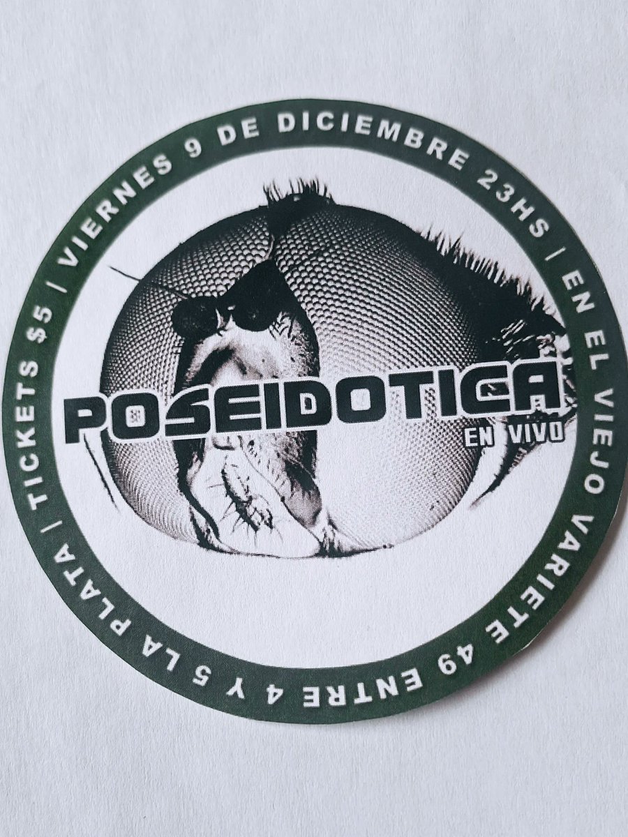 Diciembre 2005 en el Viejo Varieté
Volante de nuestra primera vez en La Plata hace 20 años para recordarles que pasado mañana volvemos para presentarnos en Ciudad de Gatos
Preventa agotada
Segunda tanda de tickets y promo limitada 2x20k catpass.net/eventos/poseid…