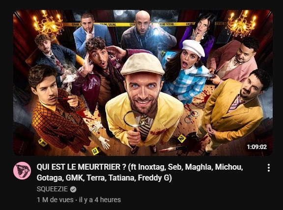 chaessgrande's tweet photo. sometimes i feel bad for non french speakers cause you guys don’t know what it feels like to watch une vidéo de squeezie https://t.co/NOoC5jegDw