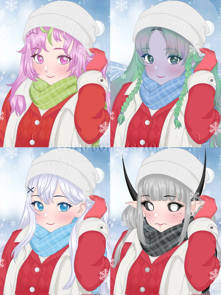 inally done with the batch 1 on my Winter Comms~! thankyousomuch y'all🫶 

oh~ want one? i have 6 slots open for batch 2👀 link on comments !!