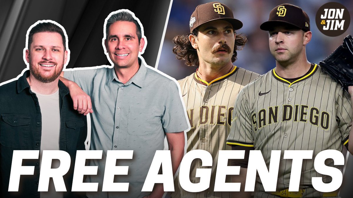 JonAndJim's tweet image. We’re underway! 

- King &amp;amp; Cease decline qualifying offers 
- Why no extension for Preller yet? 
- When to put up your Christmas Tree? 
- @AztecFB @KingSutton7 4pm
- The Wrap 
- @sdutzeigler 4:30
- Jim’s backpage 

📺 youtube.com/live/wm5x9xup9…
📱 sportsSD.com/listen