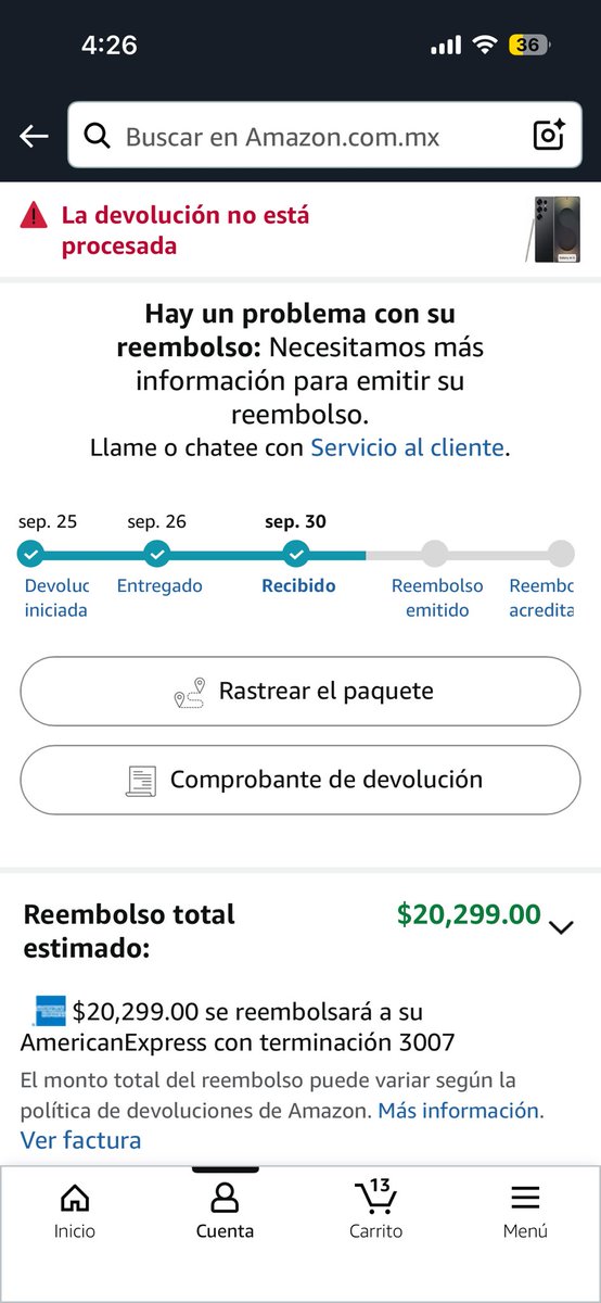 matzzoco's tweet photo. Hilo: Cómo @amazonmex me defraudó con una compra de más de $20,000 y no me ha dado solución. 🧵👇
@AmazonHelp https://t.co/ITX4sEDLZs