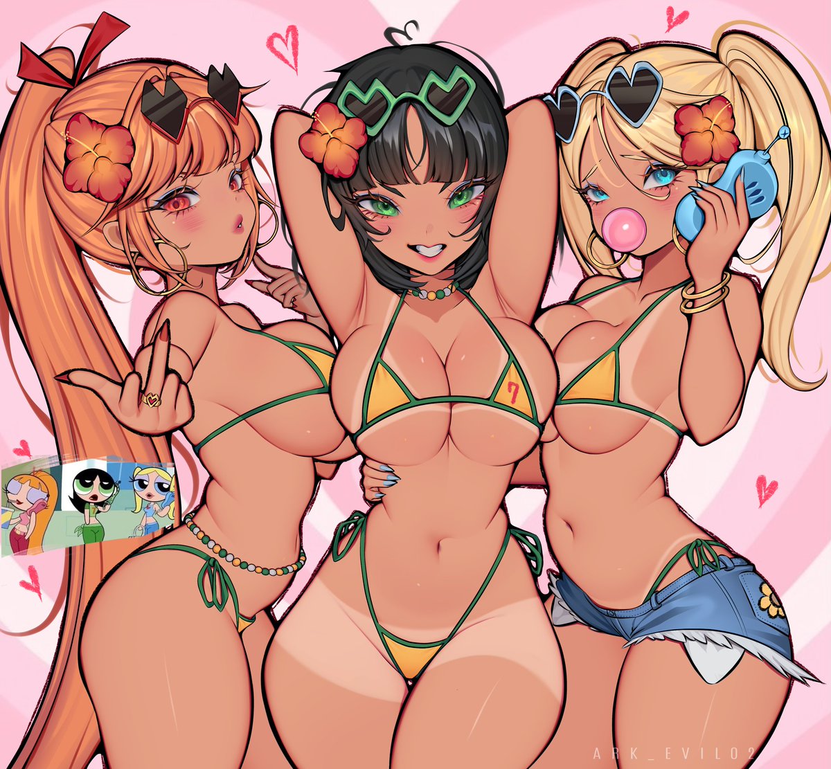 ark_evil02's tweet photo. Power Puff Girls!💗 https://t.co/jEKI7hiwk3