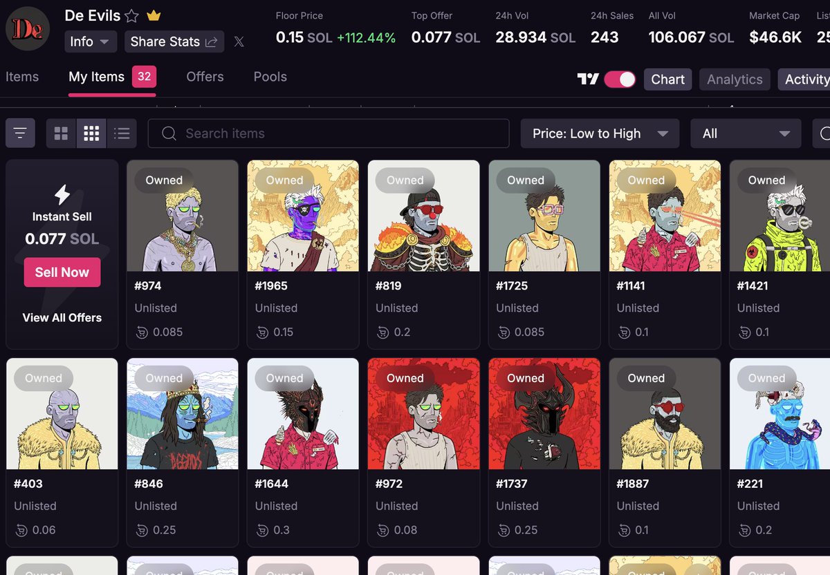 Happy to join the move .... LFG <a href="/DeEvilsSOL/">De Evils</a> 
 1 SOL PROGRAMED