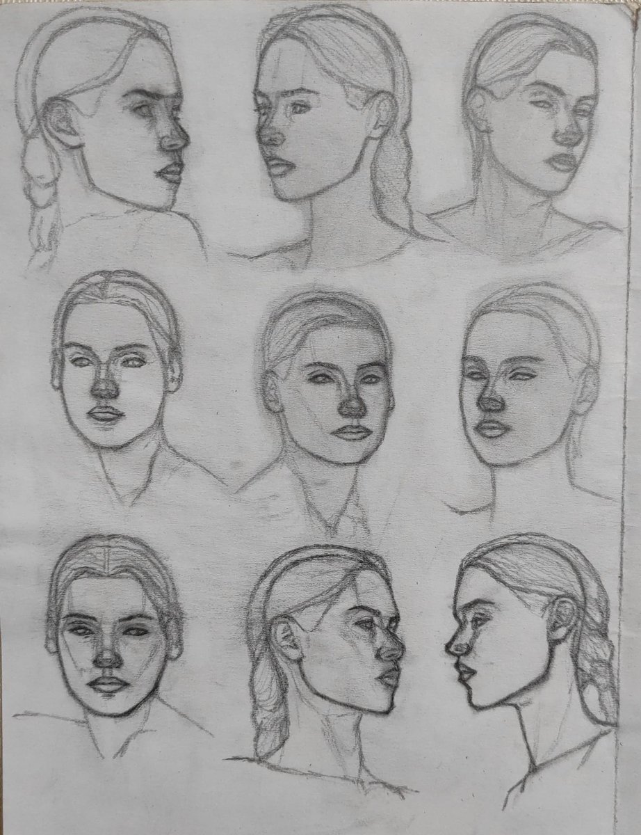 formanth_'s tweet image. Day 60 —   This time I tried to draw them without looking to the referances until completing %80 of the drawing.

  #HeadStudy #ArtPractice #Sketch