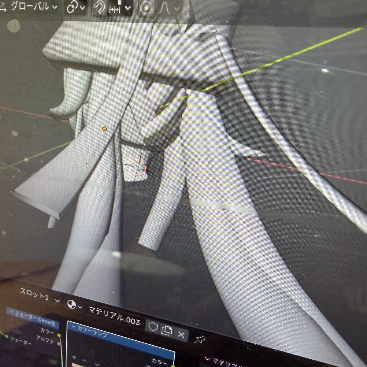 CoderDojoNago's tweet image. ジュニアメンターくん、胡桃(フータオ)を新たに制作中です。
#原神 #Blender