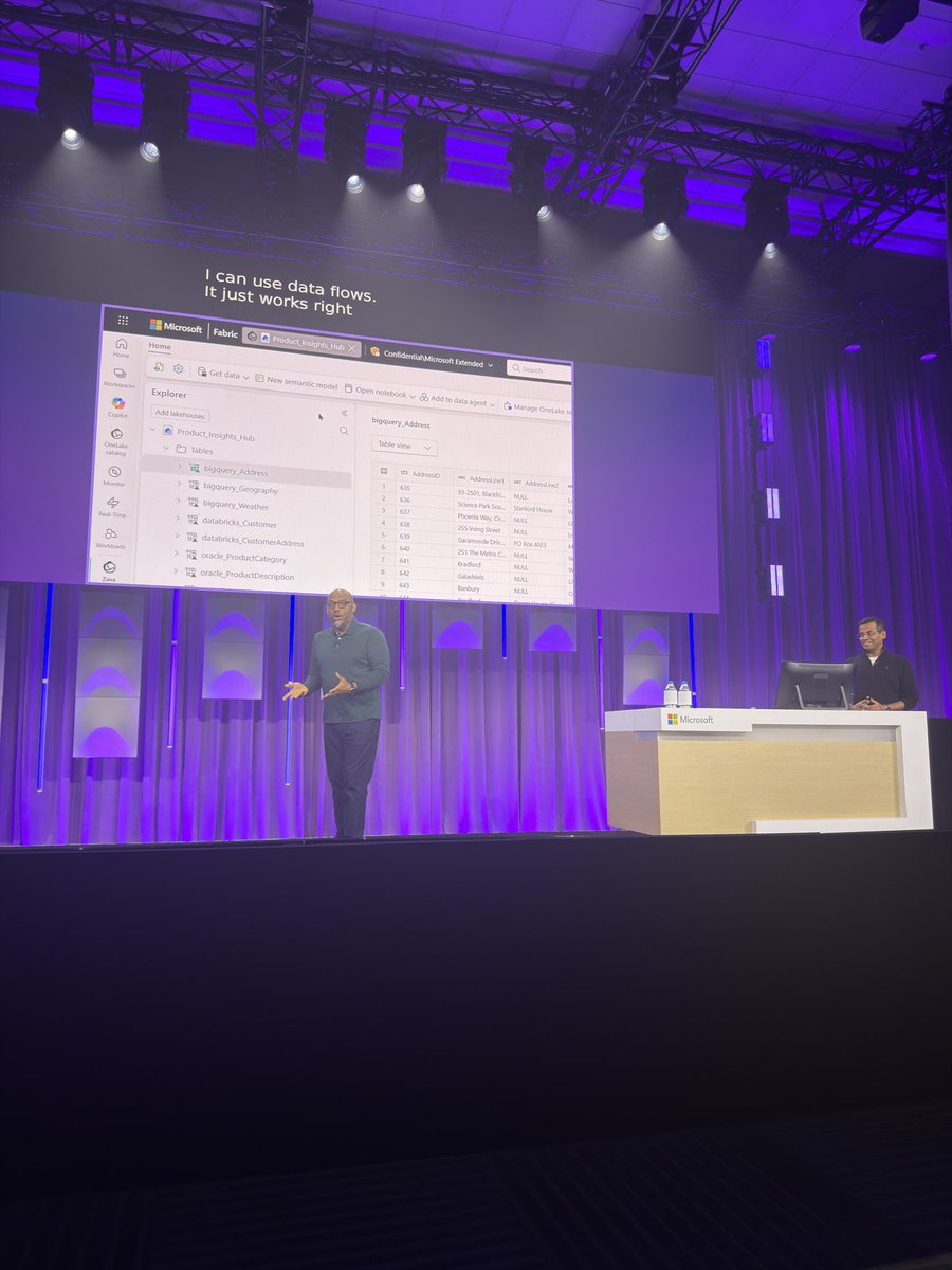 GastonFCruz's tweet image. Now @patrickdba from @GuyInACube crashing the #Data Estate session at #MSIgnite showcasing shortcuts and Zero-ETL with #MicrosoftFabric