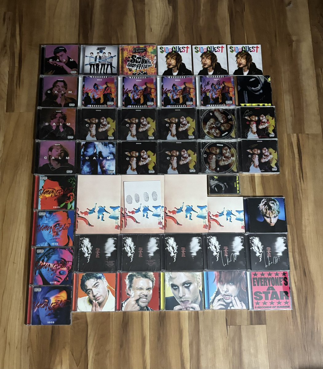 arsoncalum's tweet image. so i think i need some more physical copies