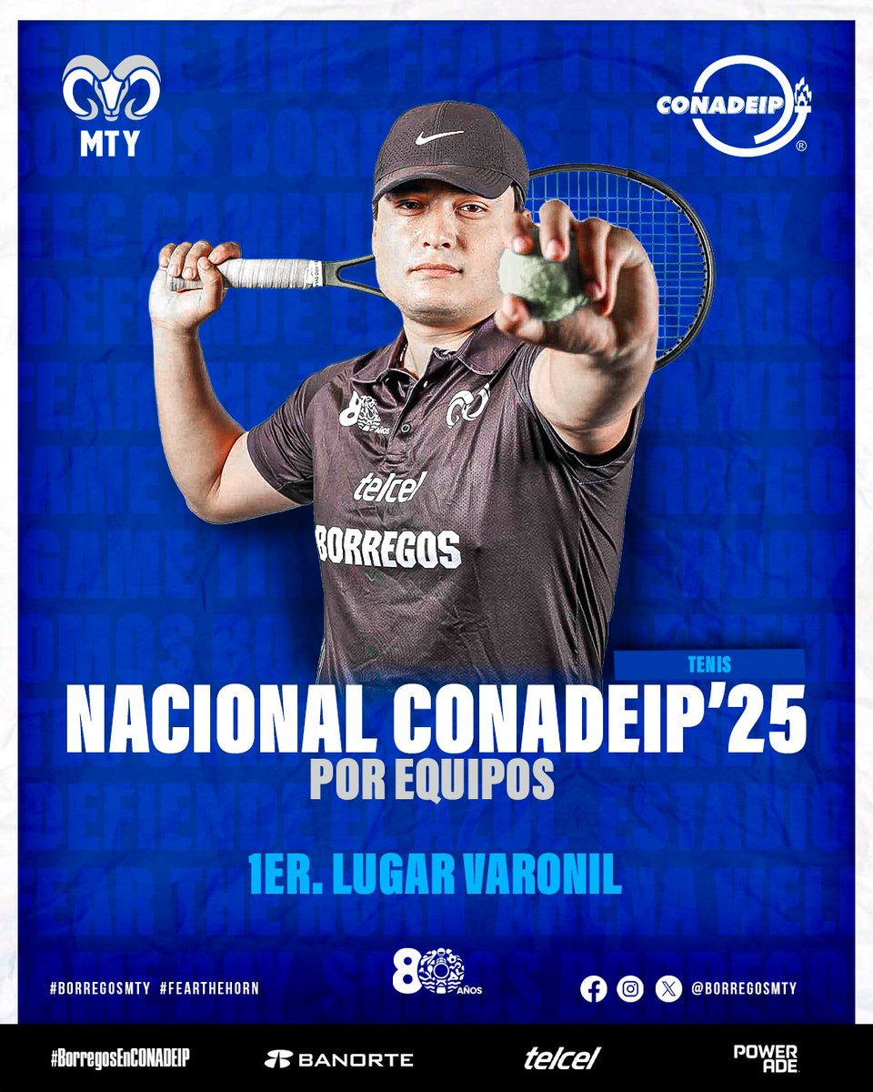 BorregosMty's tweet image. 🎾🌟 CAMPEONES NACIONALES CONADEIP POR EQUIPOS

Nuestro representativo de tenis tuvo una gran actuación en el 🏆 campeonato nacional celebrado en el #TecCEM consiguiendo:

🥇 1er. lugar varonil
🥈 2do. lugar femenil

¡FELICIDADES, BORREGOS!🤘🏻

#BorregosMty #BorregosEnCONADEIP